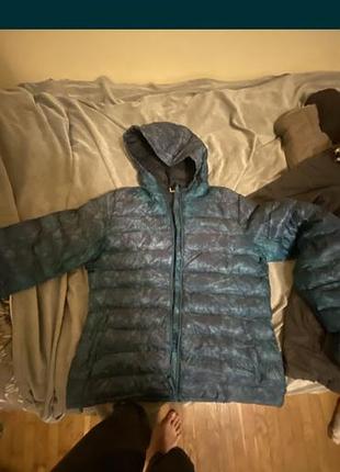 Куртка mountain warehouse стьобана дута з капюшоном xxl