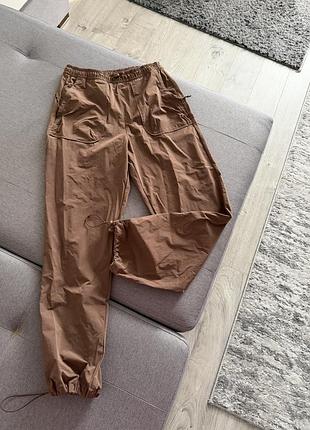Шикарні шоколадні штани балони zara