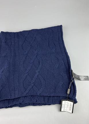 Вʼязаний вовняний шарф 100% wool оригінал
