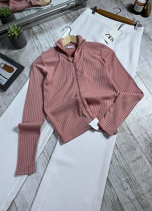 Лонгслив с застежкой от zara