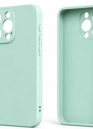 Чохол apple для iphone 11 силіконовий м'ятний