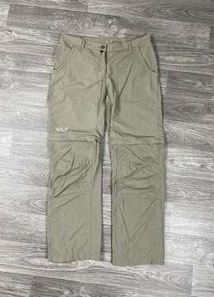 Жіночі трекінгові штани jack wolfskin outdoor в гарному стані, оригінал l-xl