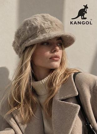 Пухнаста шапка kangol (ангора), розмір s, оригінал