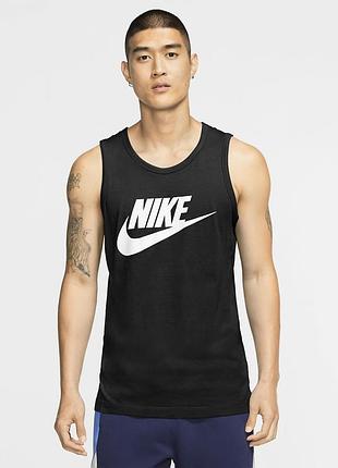 Нова чорна спортивна майка найк nike sportswear futura icon tank top, m, оригінал