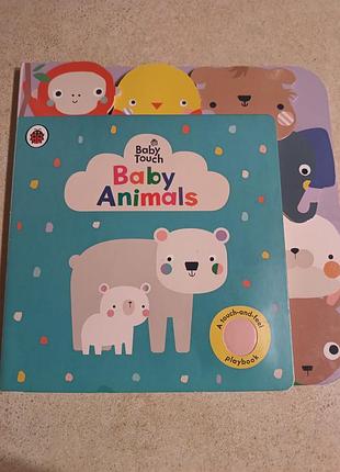 Тактильна книжка-іграшка baby touch: baby animals (ladybird)