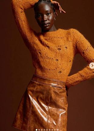 Жіночий светр h&m premium помаранчевий з вовни та альпаки