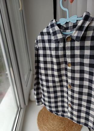 Рубашка в клетку zara 3