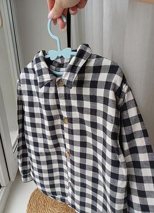Рубашка в клетку zara 2