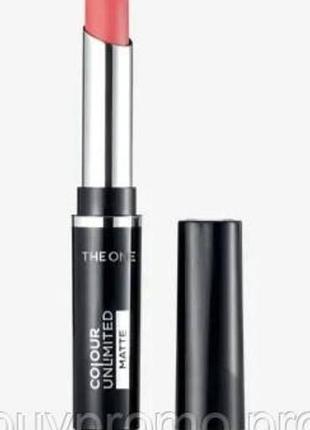 Помада для губ oriflame the one colour unlimited суперматова 2.5 г, відтінок 41635 природний рожевий