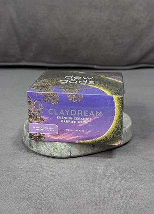 Вечірня маска для відновлення dew of the gods claydream evening ceramide barrier mask 100 мл