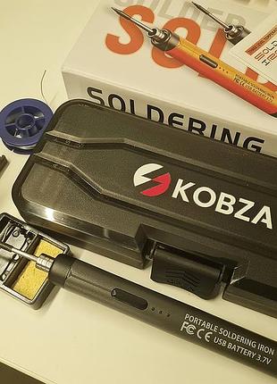 Акумуляторний паяльник kobza usb 3.7v з кейсом