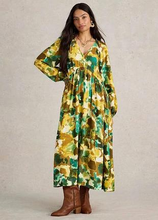 Вискозное миди платье white stuff imogen floral midi dress большого размера