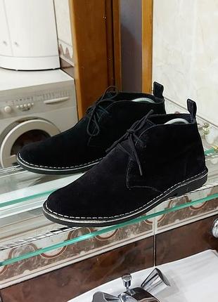 Ботинки замша кожа