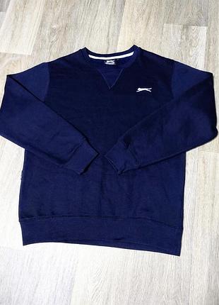 Чоловічий синій світшот slazenger, розмір l.