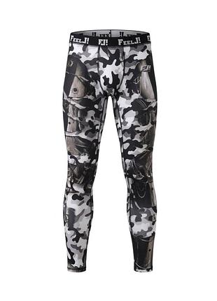 Чоловічі компресійні спортивні лосини / тайтси feelj! advanced sportswear | розмір m
