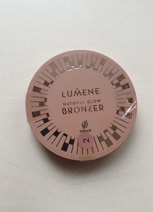 Lumene natural glow bronzer 02 artic sun бронзер для лица 3