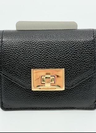 Michael kors міні гаманець карт холдер шкіра чорний