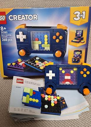 Конструктор лего lego creator 3 в 1 ретро ігрова консоль 31380