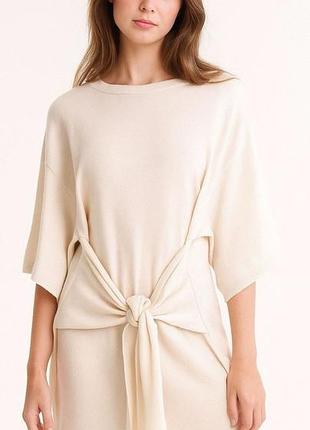 Премиальное трикотажное платье-туника ted baker olympy (шерсть, кашемир), s