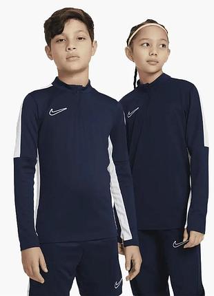 Спортивна кофта nike dri-fit academy23 blue тренувальний футбольний джемпер