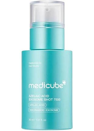 Сыворотка с азелаиновой кислотой, экзосомами и спикулами medicube azelaic acid exosome shot serum 7500