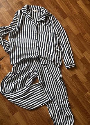 Жіноча піжама у синю смужку primark