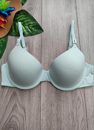 М'ятно-блакитний бюстгальтер бренду victoria's secret з лінійки pink 36с 80c