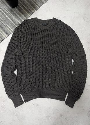 Вязаный свитер кольчуга all saints размер м x diesel x boss x lacoste