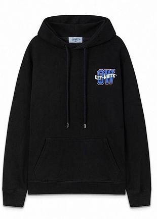 Худи черное off-white мужское s-xxl