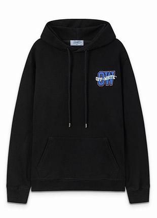 Черное мужское худи off-white s-xxl