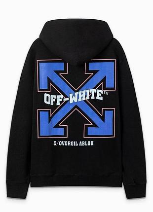 Черное мужское худи off-white s-xxl 2