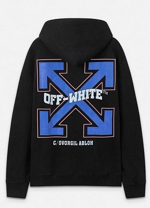Черное мужское худи марки off-white s-xxl