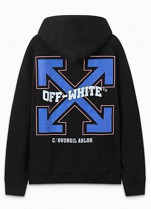 Худи off-white мужское черное s-xxl