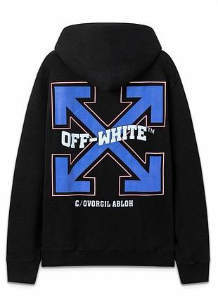 Off-white мужское худи черное s-xxl 2