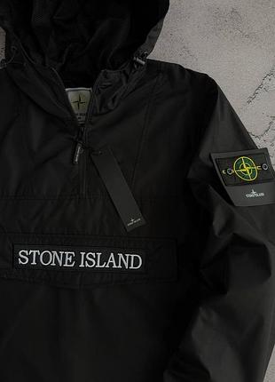 Черная ветровка stone island (s-xxxl)