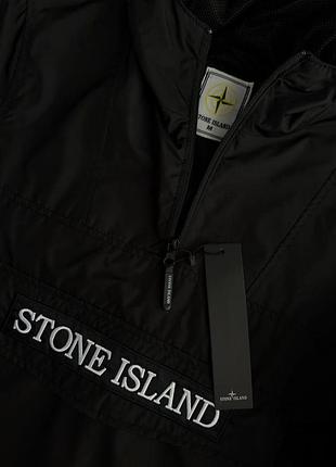 Черная ветровка stone island размеры s-xxl