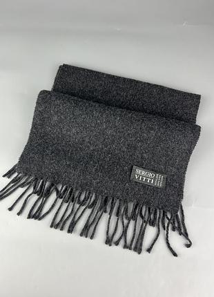 Італійський вовняний шарф sergio vitti 100% wool