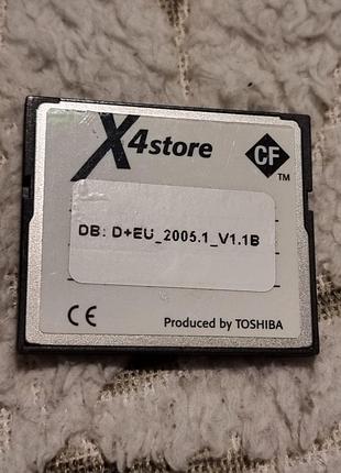 Картка пам'яті 512 мб (не гб) toshiba x4store 1.61/5.69 compactflash cf compact flash naviflash