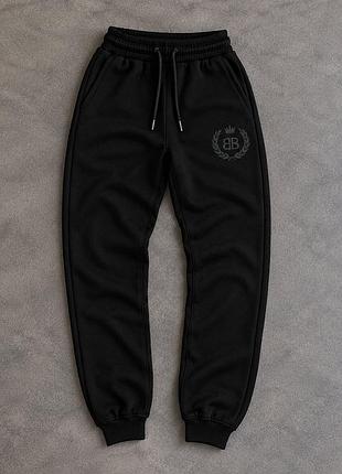 Balenciaga чорні штани флісові зимові m, xl, xxl