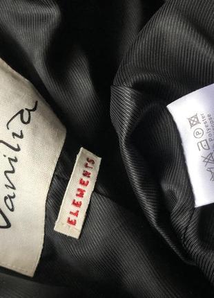 Укорочений жакет,піджак,блейзер в чорно-білу смужку, віскоза,вовна,vanilia5 фото
