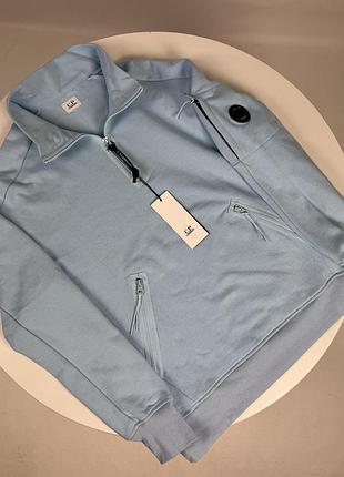 Світшот c.p. company блакитний m, l, xl, xxl