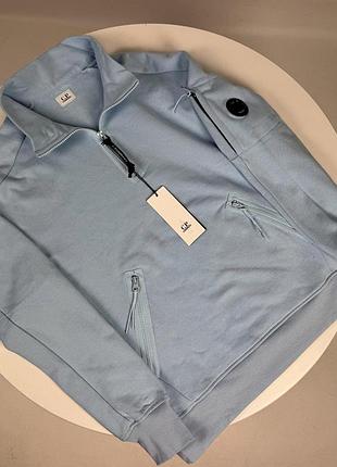 Новинка: свитшот c.p. company голубой, размеры m, l, xl, xxl