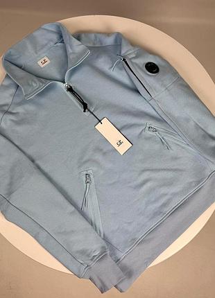 Новый свитшот c.p. company голубого цвета, размеры m-xxl