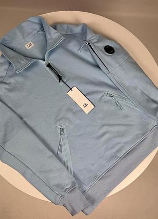 Свитшот c.p. company голубой, новые размеры m, l, xl, xxl