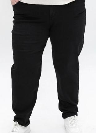 Стильные черные джинсы mom fit от sinsay (размер 54 / батал) - новые с бирками!