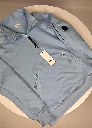 Фирменный свитшот c.p. company голубой, размеры m-xxl, новый