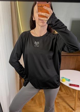 Чорна спортивна кофта pink soda sport