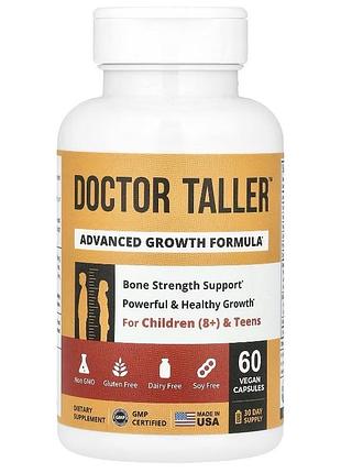 Doctor taller™, удосконалена добавка для росту, для дітей віком від 8 років і підлітків, 60 веганських капсул