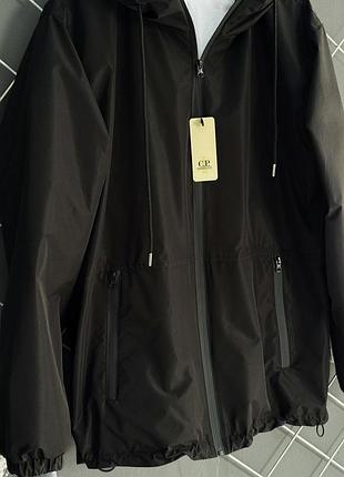 Демисезонная куртка-ветровка c.p. company черная s-xxl