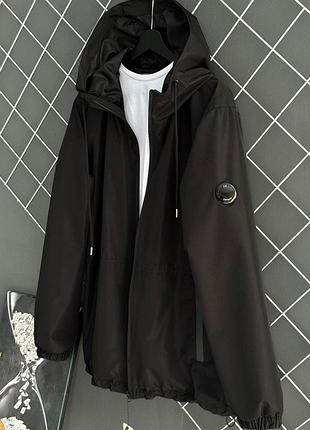 Куртка-ветровка s-xxl c.p. company черная демисезон